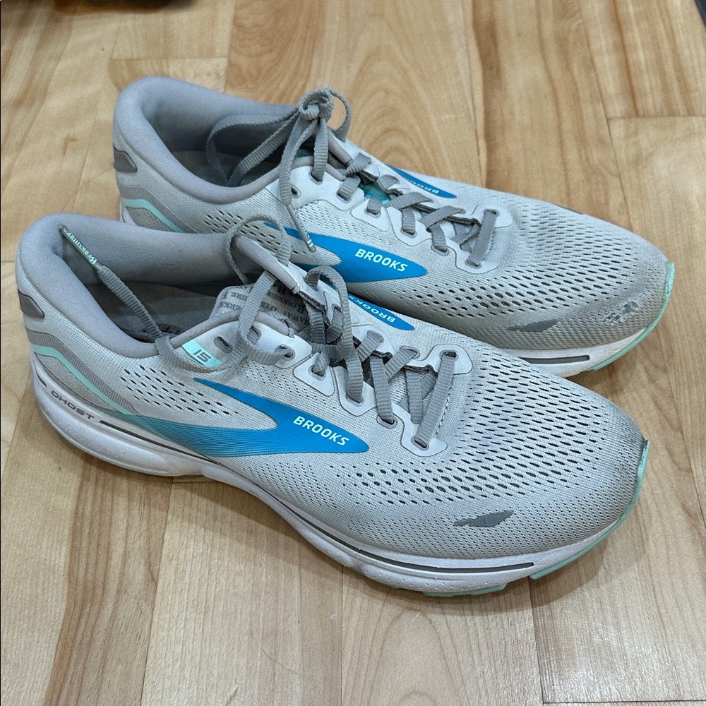 BROOKS x Berkshire Hathaway Ghost 15 Running Shoes Grey Blue
